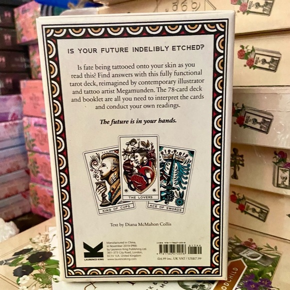 NEW Tattoo Tarot DECK Cards Ink and Intuition Gold Witchcraft Divination Witchy - Picture 5 of 5